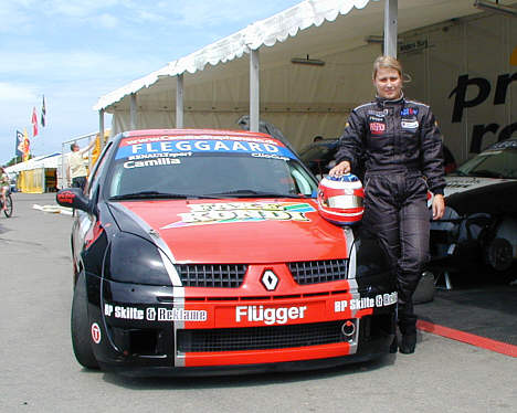 Camilla Stephansen er klar til at rykke ud på Sturup Raceway